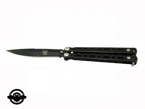 картинка Нож бабочка BENCHMADE, лезвие 8 см, черный (LI-235235-4)