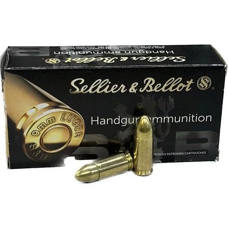 Патрон 9х19 Sellier&Bellot FMJ 7,5г ( к / 30100348)