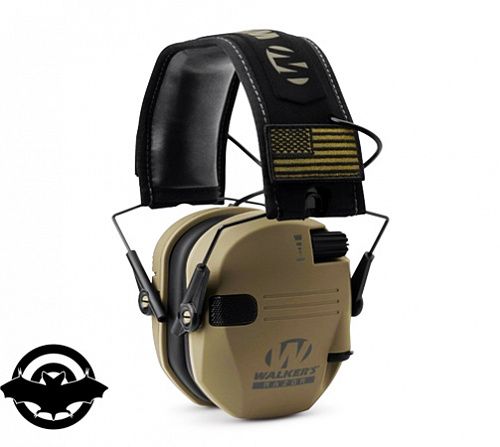 Навушники WALKER'S Razor Patriot, активні, патч, олива (17700087)