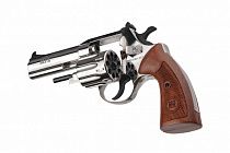 картинка Револьвер флобера Alfa mod.441 4" 4 мм №9. Никель. Дерево
