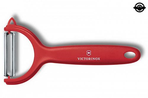 картинка Овощечистка универсальная Victorinox, серрейторная РК красная 7.6079.1 (4000262)